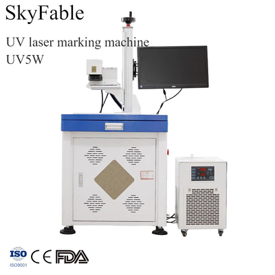 Good price 355nm UV Laser Marking Machine 5W Metal Glass Ceramic Plastic Leather Laser Engraver online