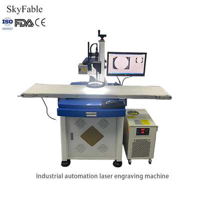 Good price High Speed Visual Laser Marking Machine 7000mm/s For Food Packaging / Electronic Component online