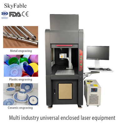 Good price Universal Closed Laser Marking Machine Metal Glass Ceramic Permanent Marking Machine online