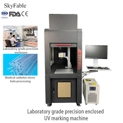 Good price Laboratory Precision UV Closed Laser Marking Machine For Micro Hole Processing Of Medical Catheters online