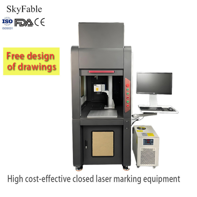 Good price High Speed Closed Fiber Laser Marking Equipment With 0.001mm Repeatability online