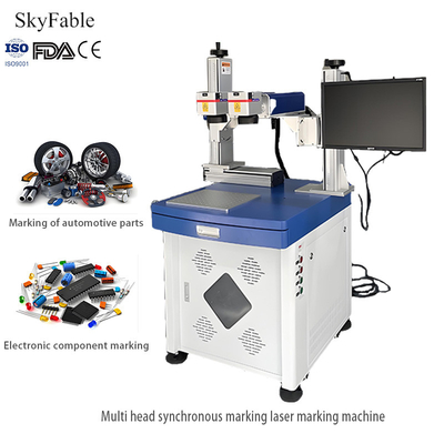 Good price Double Ended Laser Engraving Machine Dual Station High Speed Laser Marking Equipment online