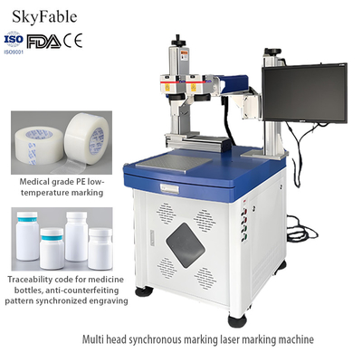 Good price Dual UV Laser Marking Machine 1064nm For Drug Bottle Traceability Code Anti Counterfeiting Pattern Engraving online