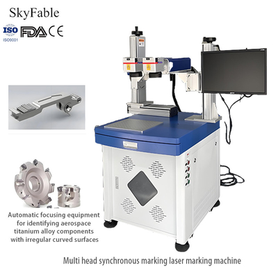 Good price Multi Axis Linkage Multi Head Fiber Laser Engraving Machine With Automatic Focusing online