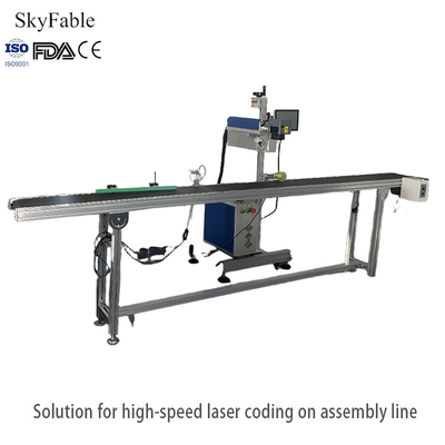 Good price Pharmaceutical Laser Flying Marking Machine GMP Certification For Drug Box / Capsule online