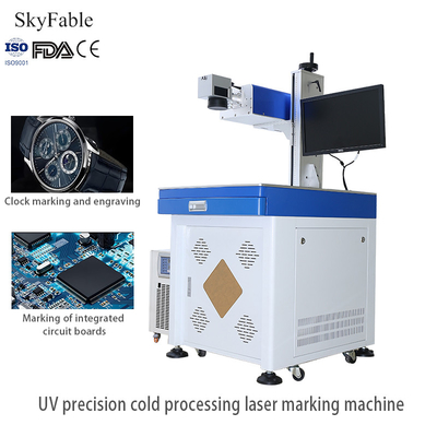 Good price 20 - 200kHz PVC / ABS Plastic UV Laser Marking Machine For Car Parts QR Code Spraying online