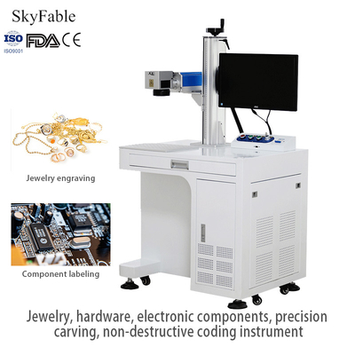 Non Contact Fiber Laser Marking Machine Precision Non Destructive Coding Instrument