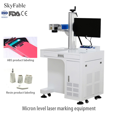 Precision Fiber Laser Engraving Machine 30W For ABS Resin Ink Electroplating Material