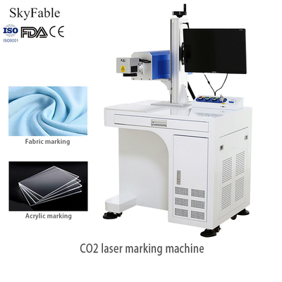 Good price Air / Water Cooling CO2 Laser Engraving Machine For Fabric Leather Acrylic QR Code LOGO online