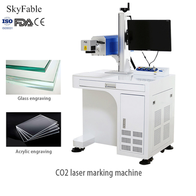 Good price Industrial Carbon Dioxide Deep Qr Code Laser Engraving Machine For Non Metallic Marking online