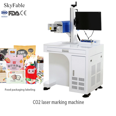 Good price High Speed CO2 Laser Marking Machine For Food Packaging Date And Batch Number Engraving online