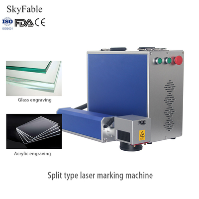 Good price 30W High Speed Split Fiber Laser Marking Machine For Metal Space Saving online